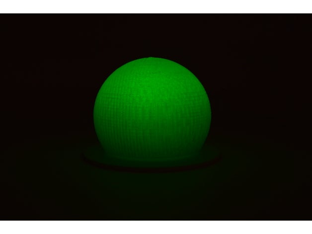 la luz 'em up de esfera del estado ánimo lámpara diy led leu iluminación transparente 3D print model - Mito3D