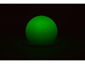 light 'em up sphere mood lamp diy led leu lighting transparent 3d print model - Mito3D