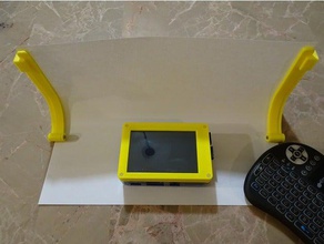 9 camada de framboesa, tela tft caso Impressora 3d acessórios raspberry pi 3 habitação sensível ao toque 3d print model - Mito3D