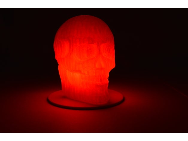 la luz 'em up cráneo criaturas diy lámpara el led iluminación 3D print model - Mito3D