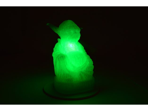 la luz 'em up yoda buda las esculturas el lámpara led iluminación pop 3D print model - Mito3D