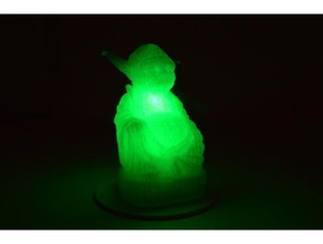 la lumière 'em up yoda bouddha sculptures le de lampe led l'éclairage pop 3d print model - Mito3D