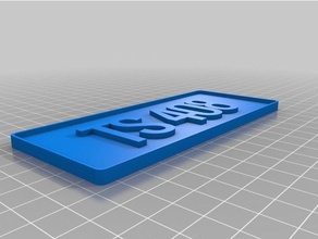 my customized plater signs & logos 3d print model - Mito3D