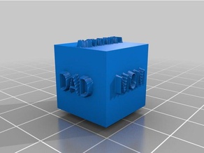 my customized ultimate configurable dice 3d print model - Mito3D