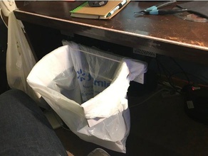 sliding filament collector catcher drawer 3d printer accessories bag garbage holder plastic trash 3d print model - Mito3D