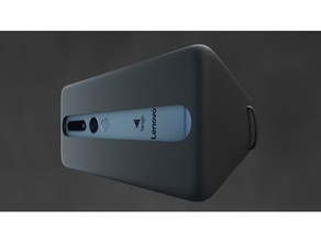 a lenovo phab2 fone de ouvido vr google tango com base wearality lentes telefone celular realidade aumentada o phab 2 pro projeto virtual 3d print model - Mito3D