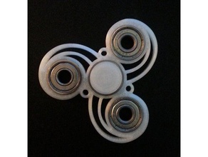 triskel handspinner fidget toy toys & games 608 bearing 3d print model - Mito3D