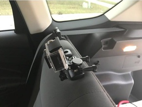 gp headrest handlebar mount adaptor camera 3d print model - Mito3D