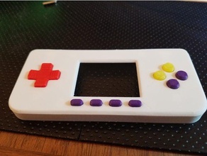 color buttons raspberry pi zero gameboy electronics pigrrl 3d print model - Mito3D