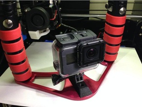 gopro montage ikelite d'équilibre du bac de la caméra 3d print model - Mito3D