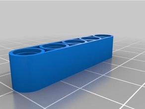 meine angepasste parametrische lego technic beam 3d-drucken kundengebundene 3d print model - Mito3D