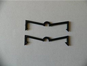 tablero de clip pestañas las piezas repuesto el 3d print model - Mito3D