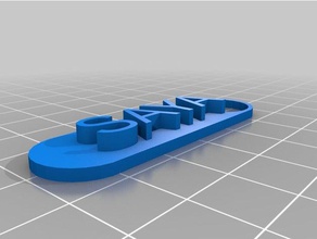 saya Namen Schlüsselanhänger kundengebundene 3d print model - Mito3D