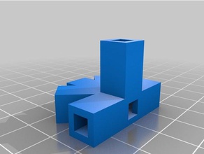 baguette de vertex l'ingénierie pont des baguettes structure 3d print model - Mito3D