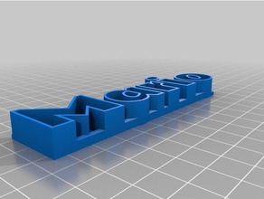 mi texto personalizado de almacenamiento las esculturas 3d print model - Mito3D
