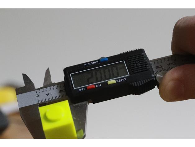 20mm test cube zero tolerance round plug 3d printing tests 3D print model - Mito3D