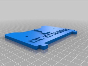 placa posterior de la ctc Impresora 3d accesorios personalizado 3d print model - Mito3D