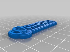 janetta keychains customized 3d print model - Mito3D
