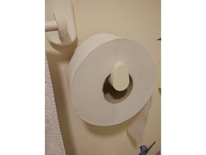 jumbo toilet roll holder bathroom paper 3d print model - Mito3D