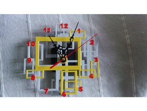abstract clock 3d printing 3d print model - Mito3D