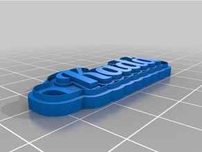kad tag keychains customized 3d print model - Mito3D