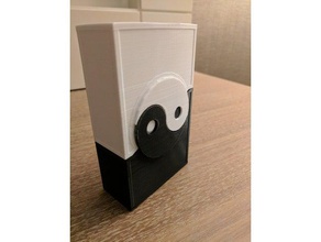 yinyang tarô caixa recipientes cartões 3d print model - Mito3D