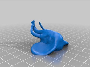 magnet elephant models 3d print model - Mito3D