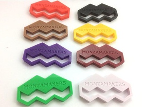 monzamakers keychain keychains 3d abc alphabet character characters font key case keyfob keyring keys fob letter letters 3d print model - Mito3D