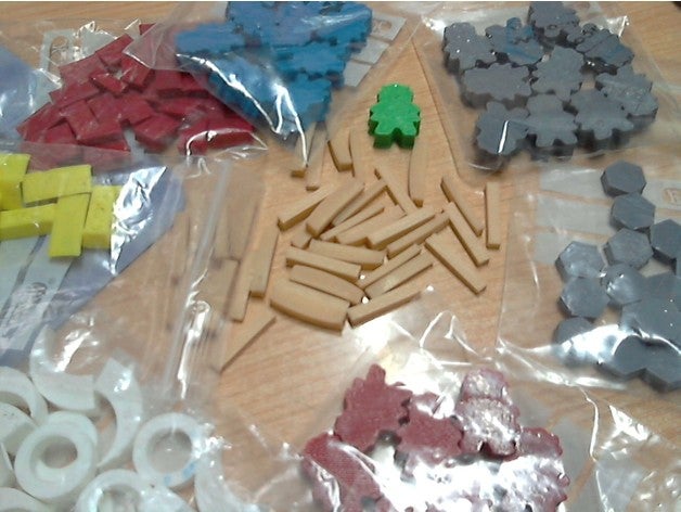 meeples y accesorios stoneage + expansão jogos 3D print model - Mito3D