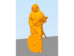 me viking personas medieval soldado warior 3d print model - Mito3D