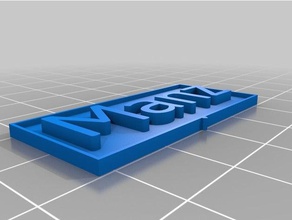 my customized plant sign manz outdoor & garden 3d print model - Mito3D