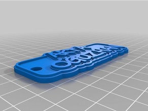 akta o uzhan chaveiros personalizado 3d print model - Mito3D