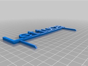 mi inicio de sesión personalizada signos y logotipos personalizado 3d print model - Mito3D