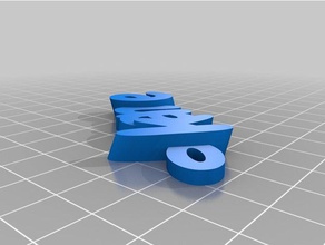 kane Schlüsselanhänger kundengebundene 3d print model - Mito3D