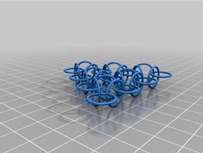 4x4 hana-gusari posta 3d baskı zincir zinciri 3d print model - Mito3D
