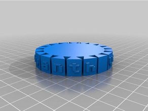 vaishnavi revanth personalizable de la pulsera las pulseras personalizado 3d print model - Mito3D