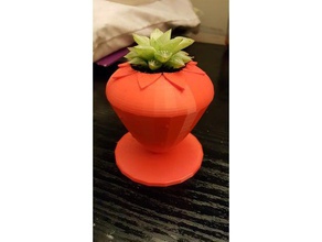 strawberry planter outdoor & garden cute 3d print model - Mito3D