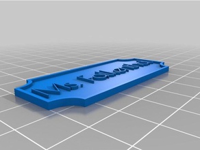 la mia targhetta personalizzata arredamento su misura 3d print model - Mito3D