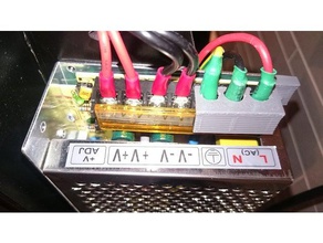 power terminal Schild 3d-Drucker Teile ctc prusa i3 geetech Netzteil Stromversorgung decken 3d print model - Mito3D