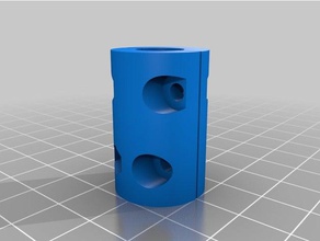 my customized parametric z-axis coupler stepper threaded rod coupling 3d printer parts 3d print model - Mito3D