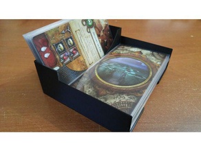 elder sign - sleeved adventure card draw discard box toy & game accessories deck holder fantasy flight orange tarot 3d print model - Mito3D