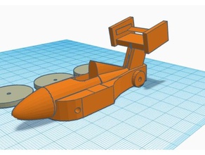 toothpick race car automotive 3d print model - Mito3D