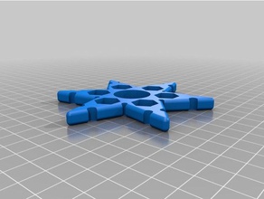 6 écrou hexagonal fidget spinner jouets & jeux personnalisé 3d print model - Mito3D