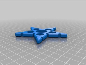 5 écrou hexagonal fidget spinner jouets & jeux personnalisé 3d print model - Mito3D