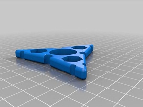3 tuerca hexagonal fidget spinner juegos y juguetes personalizado 3d print model - Mito3D