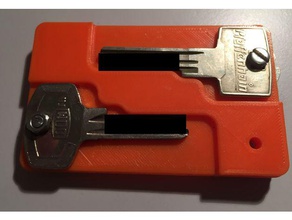 credit card key holder keychains 3d print model - Mito3D