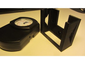 holder tire gauge automotive air pressure meter 3d print model - Mito3D