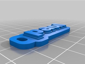 paul Schlüsselanhänger kundengebundene 3d print model - Mito3D