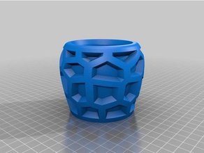 voronoi vaso decoração taça de 3d print model - Mito3D
