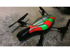 ar drone 10 compartimiento secreto hobby 3d print model - Mito3D